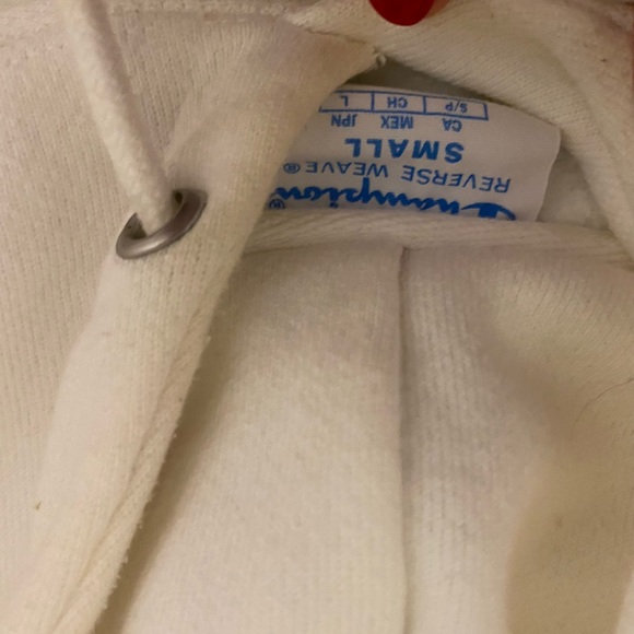 White Champion Hoodie - Picture 3 of 6